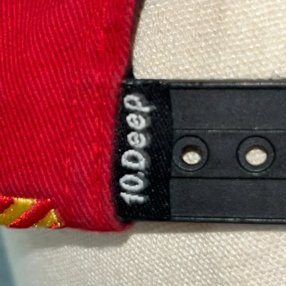 10 DEEP The Natural Starter X-Wing Snapback Nautical Flag Red Baseball Cap Hat